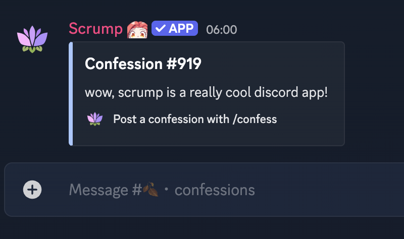 Confessions feature
